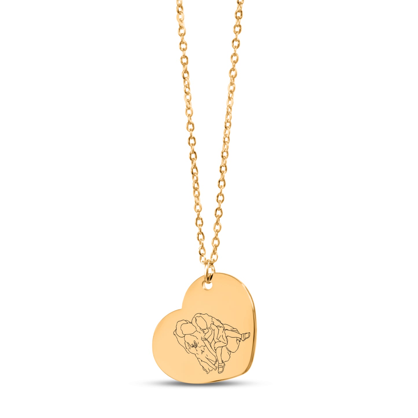 Line Art Heart – Necklace
