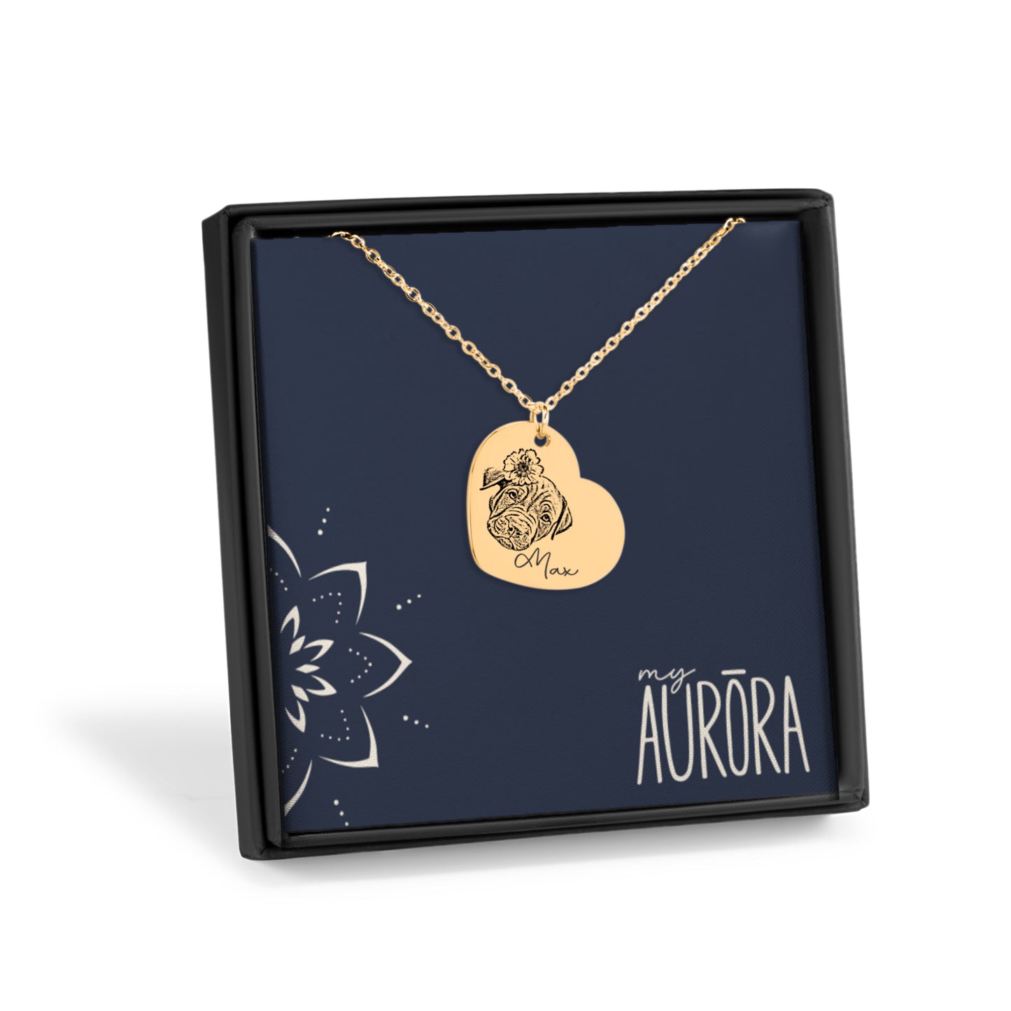 Pet Portrait Heart – Necklace