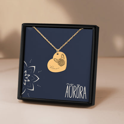 Pet Portrait Heart – Necklace