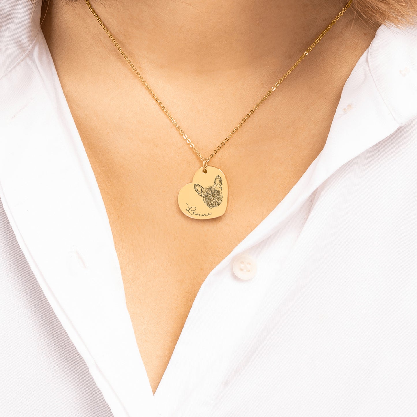 Pet Portrait Heart – Necklace