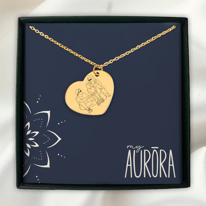Line Art Heart – Necklace